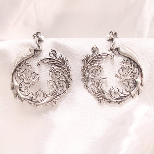 CLASSIC PEACOCK WITH KARIGIRI STUD -Earrings