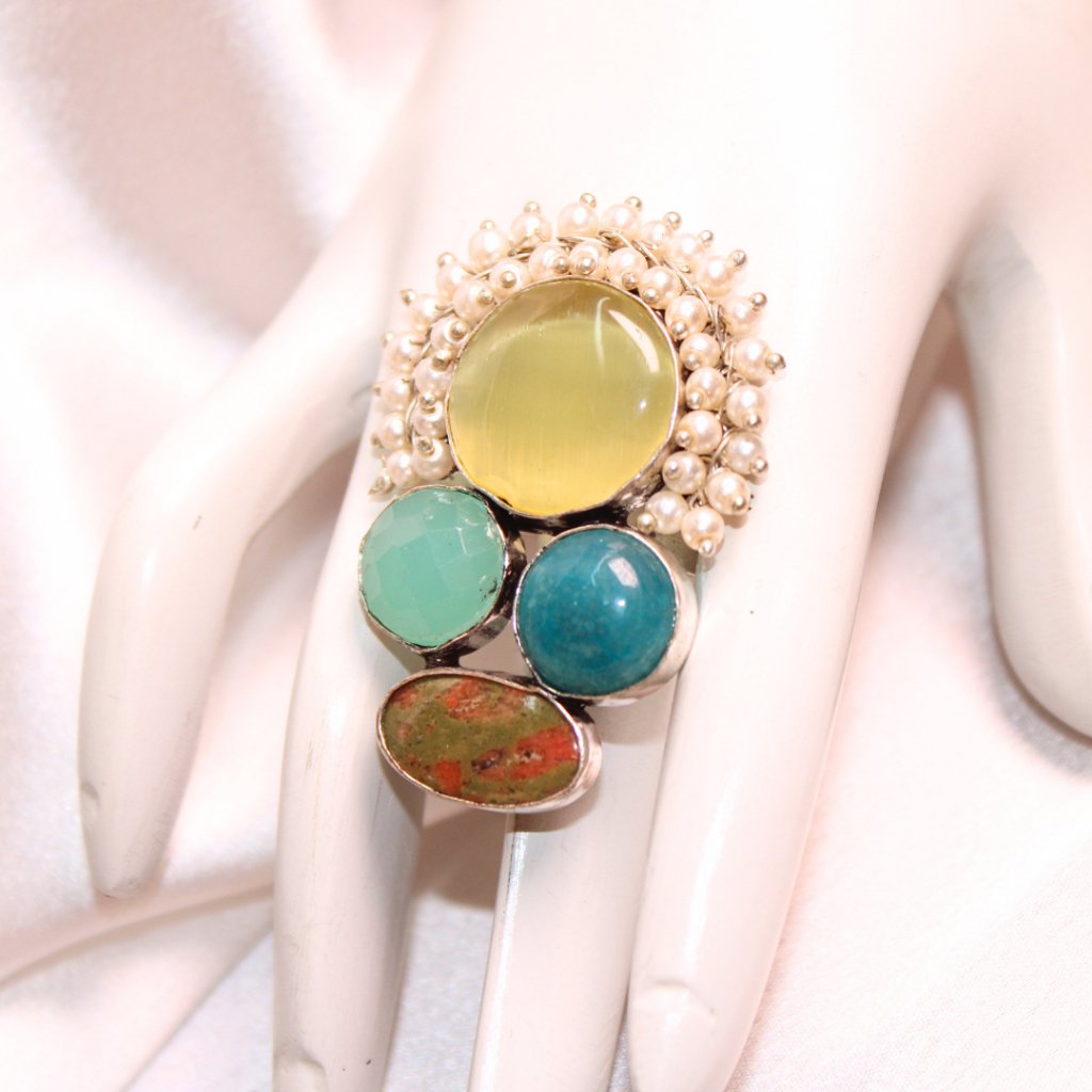 MONALISA STONE FUSION RING-YELLOW -