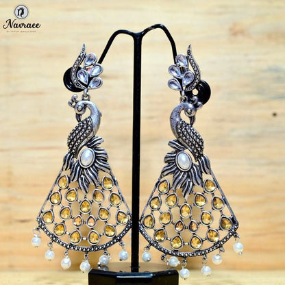 MAYURA CHANDBALI-YELLOW -Earrings