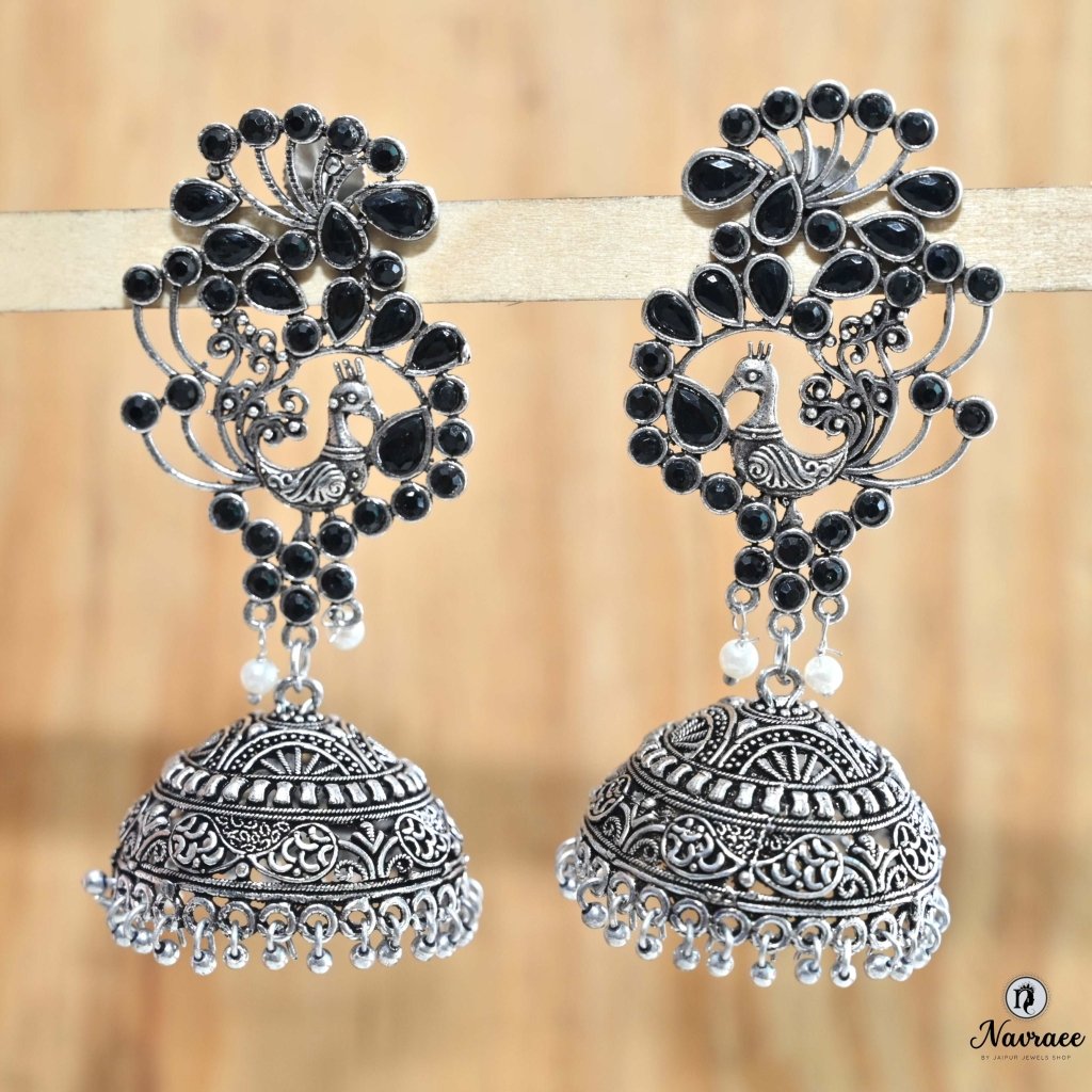 Black Metal Earrings Jhumkas 2024 | favors.com