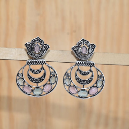 RIWAAZ POTLI JHUMKA-MAUVE -Earrings