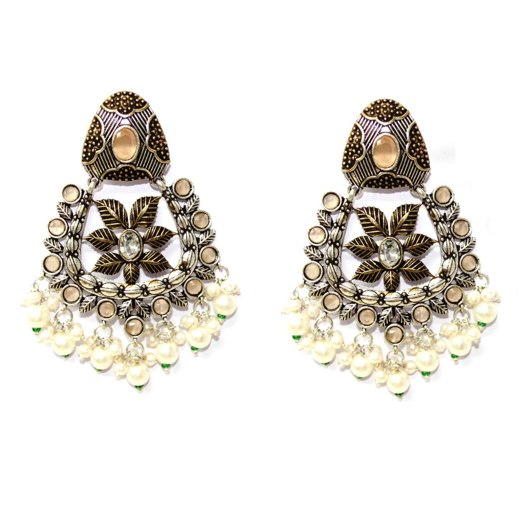 VIRASAT JHALRA JHUMKA-BROWN -EARRING