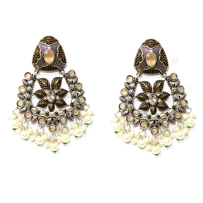 VIRASAT JHALRA JHUMKA-BROWN -EARRING