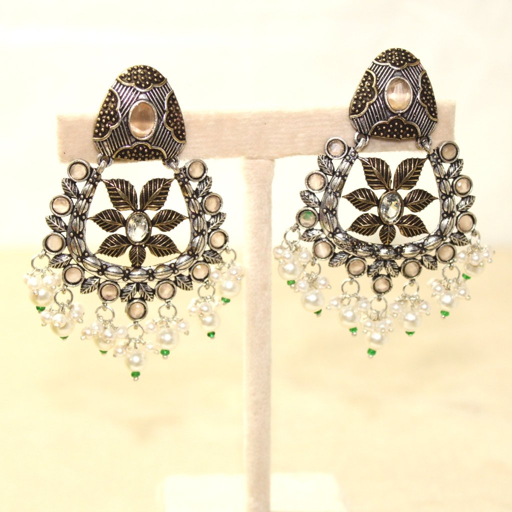 VIRASAT JHALRA JHUMKA-BROWN -EARRING