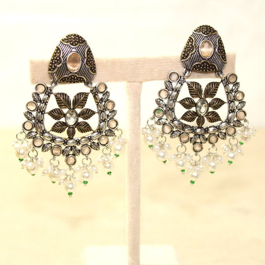 VIRASAT JHALRA JHUMKA-BROWN -EARRING