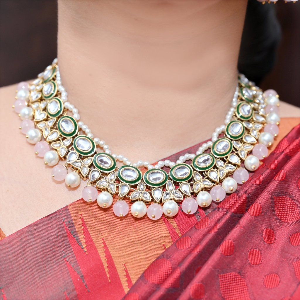 Light weight store kundan necklace