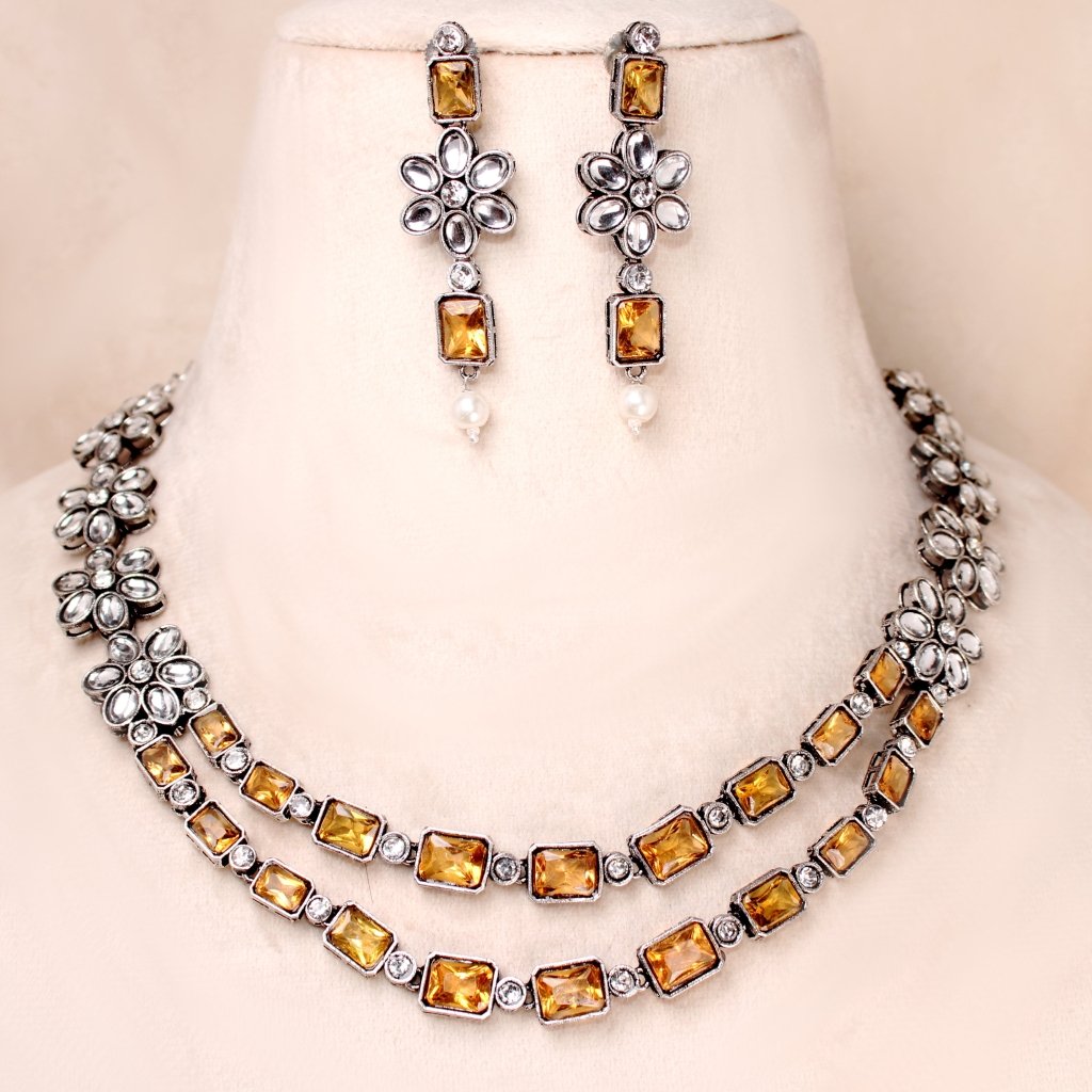 NAVRANG NAZAKAT-YELLOW -Necklaces