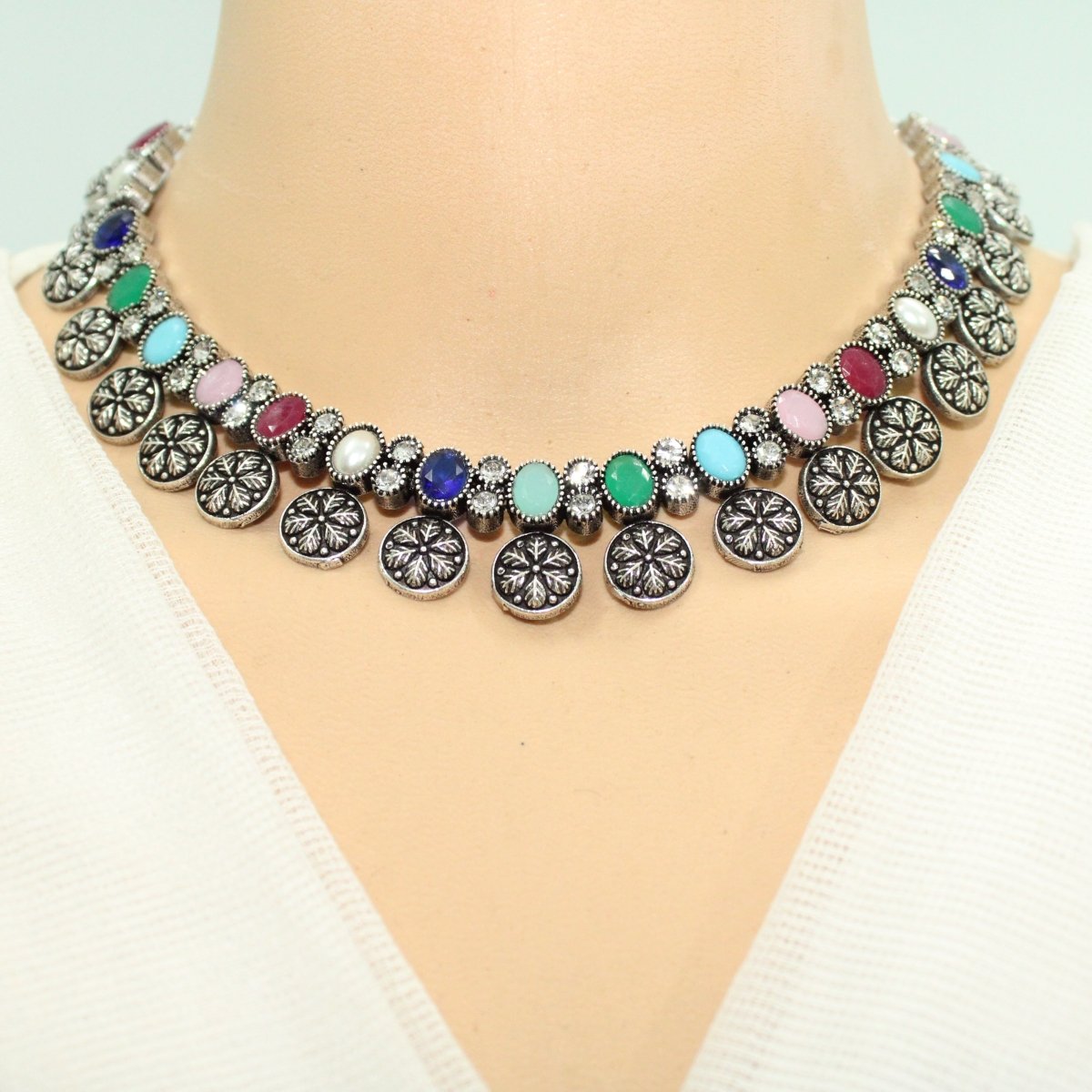 SHREYA SHREE NECKLACE SET-MULTICOLOUR -Necklaces